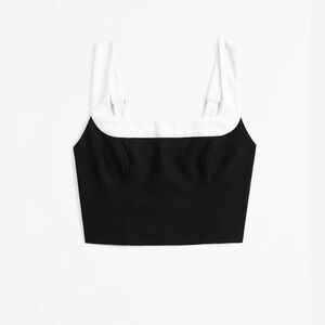 Abercrombie&Fitch Black Linen Top, Size XL